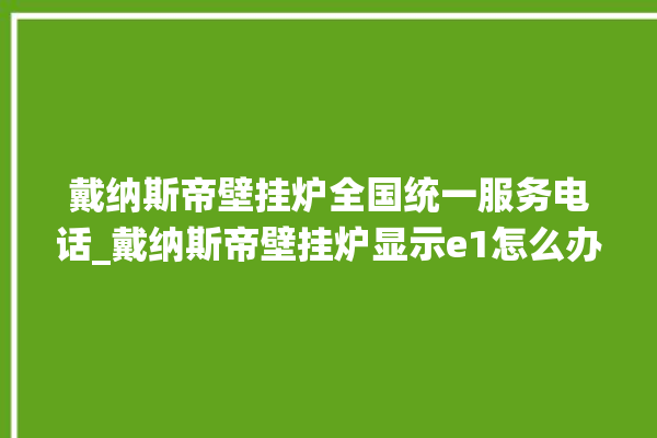 戴纳斯帝壁挂炉全国统一服务电话_戴纳斯帝壁挂炉显示e1怎么办 。纳斯