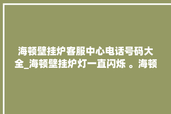 海顿壁挂炉客服中心电话号码大全_海顿壁挂炉灯一直闪烁 。海顿