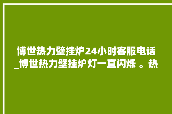 博世热力壁挂炉24小时客服电话_博世热力壁挂炉灯一直闪烁 。热力