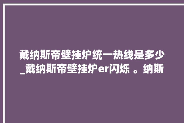 戴纳斯帝壁挂炉统一热线是多少_戴纳斯帝壁挂炉er闪烁 。纳斯