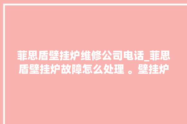 菲思盾壁挂炉维修公司电话_菲思盾壁挂炉故障怎么处理 。壁挂炉