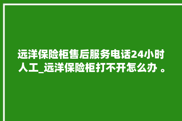 远洋保险柜售后服务电话24小时人工_远洋保险柜打不开怎么办 。保险柜