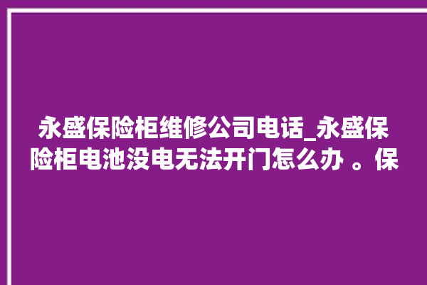 永盛保险柜维修公司电话_永盛保险柜电池没电无法开门怎么办 。保险柜