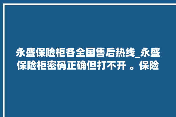 永盛保险柜各全国售后热线_永盛保险柜密码正确但打不开 。保险柜