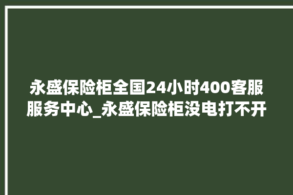 永盛保险柜全国24小时400客服服务中心_永盛保险柜没电打不开了怎么办 。保险柜