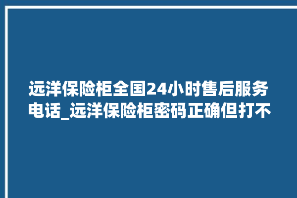 远洋保险柜全国24小时售后服务电话_远洋保险柜密码正确但打不开 。保险柜