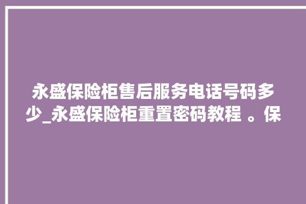 永盛保险柜售后服务电话号码多少_永盛保险柜重置密码教程 。保险柜