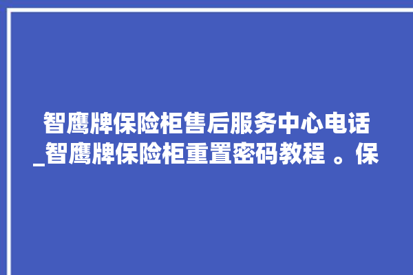 智鹰牌保险柜售后服务中心电话_智鹰牌保险柜重置密码教程 。保险柜