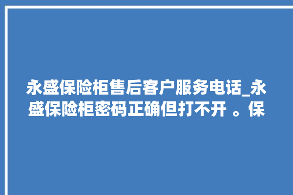 永盛保险柜售后客户服务电话_永盛保险柜密码正确但打不开 。保险柜