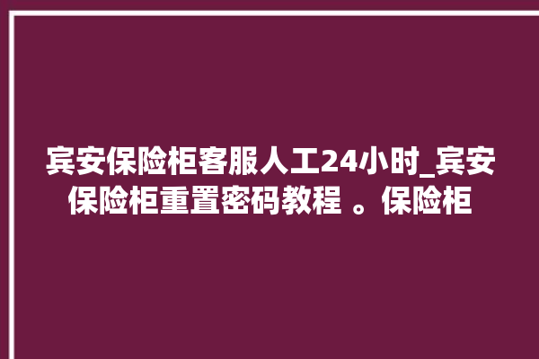 宾安保险柜客服人工24小时_宾安保险柜重置密码教程 。保险柜