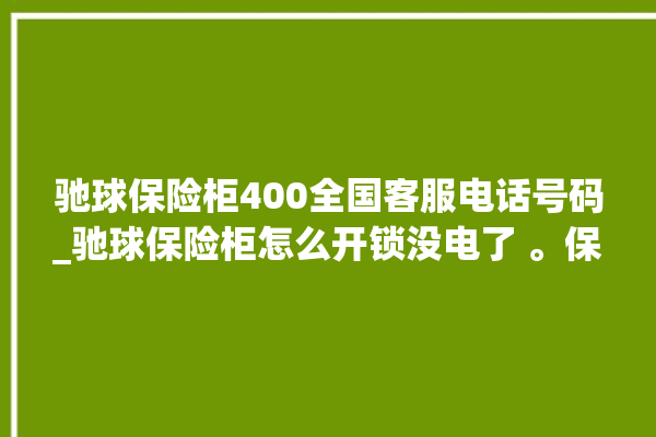 驰球保险柜400全国客服电话号码_驰球保险柜怎么开锁没电了 。保险柜