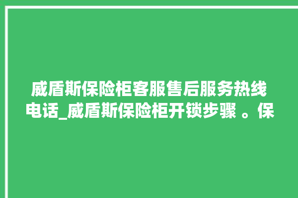 威盾斯保险柜客服售后服务热线电话_威盾斯保险柜开锁步骤 。保险柜