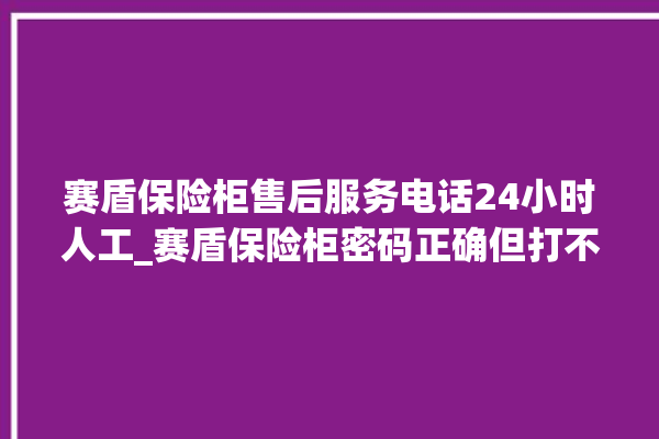 赛盾保险柜售后服务电话24小时人工_赛盾保险柜密码正确但打不开 。保险柜