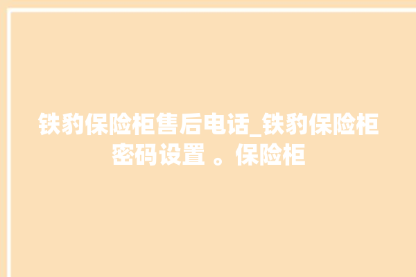 铁豹保险柜售后电话_铁豹保险柜密码设置 。保险柜