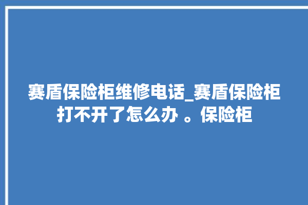 赛盾保险柜维修电话_赛盾保险柜打不开了怎么办 。保险柜