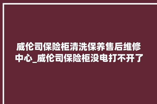 威伦司保险柜清洗保养售后维修中心_威伦司保险柜没电打不开了怎么办 。保险柜