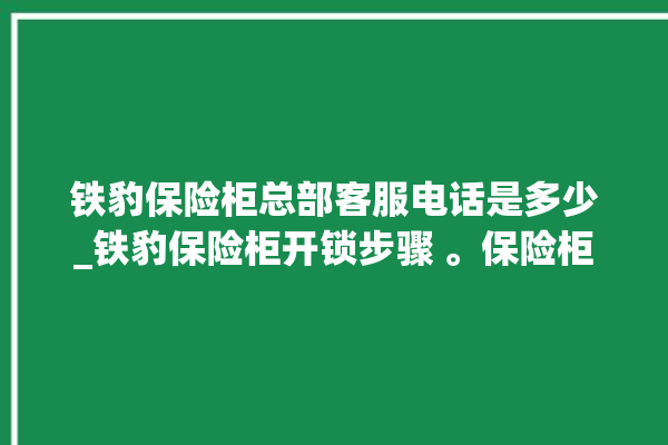 铁豹保险柜总部客服电话是多少_铁豹保险柜开锁步骤 。保险柜