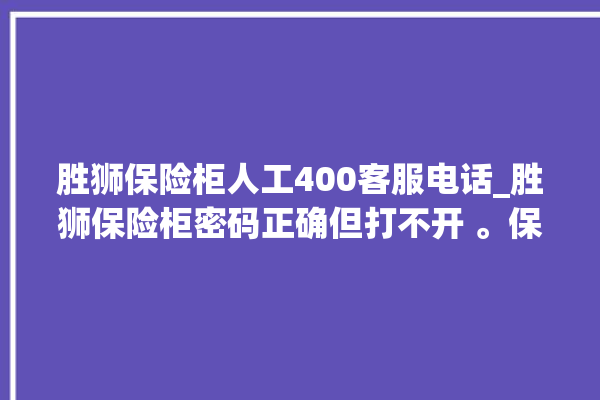 胜狮保险柜人工400客服电话_胜狮保险柜密码正确但打不开 。保险柜