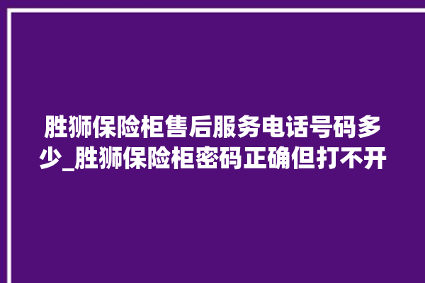 胜狮保险柜售后服务电话号码多少_胜狮保险柜密码正确但打不开 。保险柜