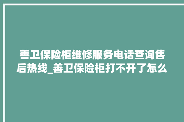 善卫保险柜维修服务电话查询售后热线_善卫保险柜打不开了怎么办 。保险柜