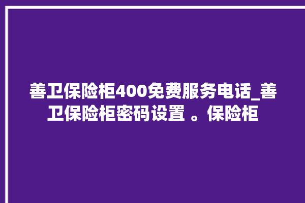 善卫保险柜400免费服务电话_善卫保险柜密码设置 。保险柜