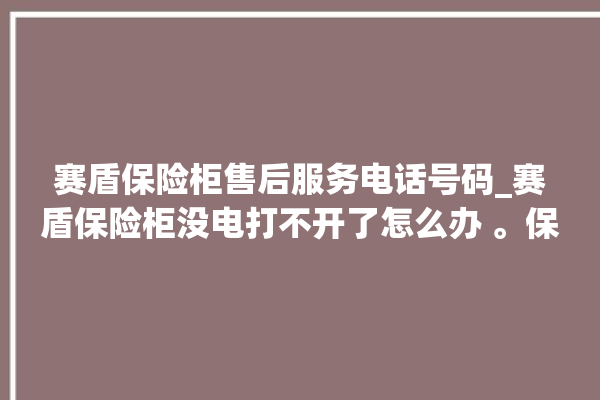 赛盾保险柜售后服务电话号码_赛盾保险柜没电打不开了怎么办 。保险柜