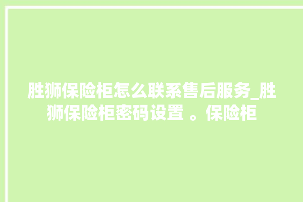 胜狮保险柜怎么联系售后服务_胜狮保险柜密码设置 。保险柜