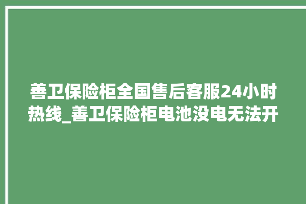 善卫保险柜全国售后客服24小时热线_善卫保险柜电池没电无法开门怎么办 。保险柜