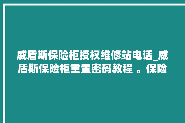 威盾斯保险柜授权维修站电话_威盾斯保险柜重置密码教程 。保险柜