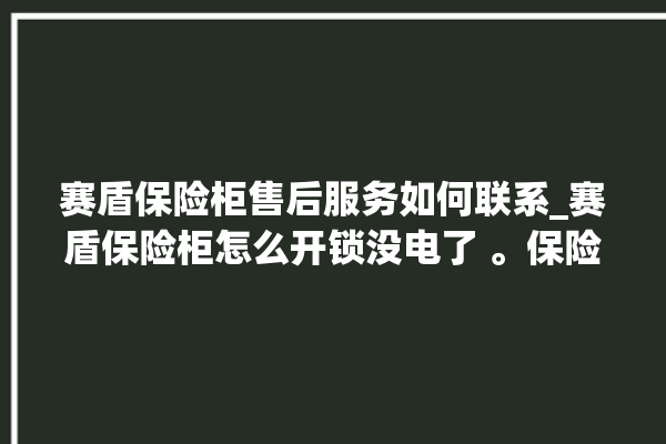 赛盾保险柜售后服务如何联系_赛盾保险柜怎么开锁没电了 。保险柜