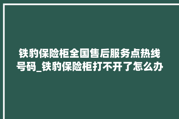 铁豹保险柜全国售后服务点热线号码_铁豹保险柜打不开了怎么办 。保险柜