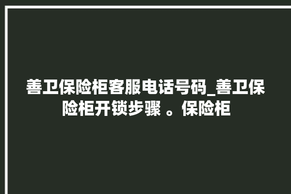 善卫保险柜客服电话号码_善卫保险柜开锁步骤 。保险柜