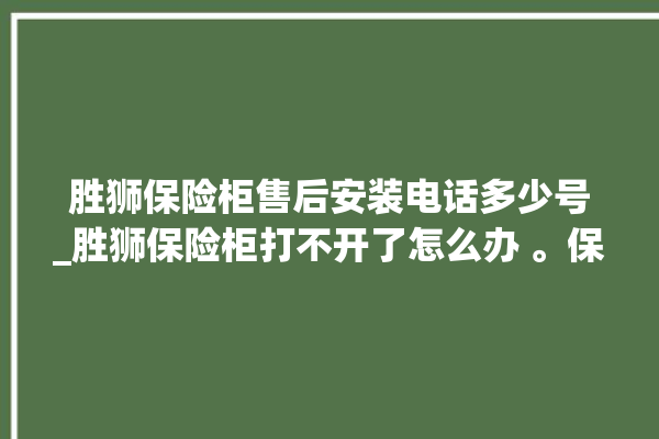 胜狮保险柜售后安装电话多少号_胜狮保险柜打不开了怎么办 。保险柜