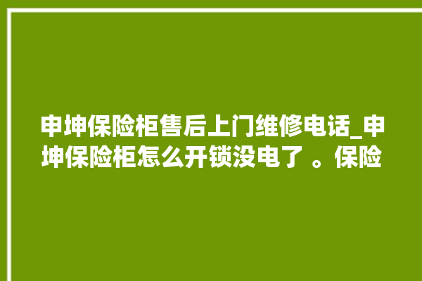 申坤保险柜售后上门维修电话_申坤保险柜怎么开锁没电了 。保险柜