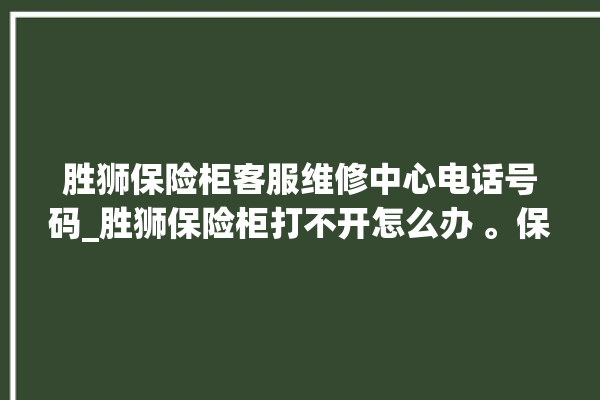 胜狮保险柜客服维修中心电话号码_胜狮保险柜打不开怎么办 。保险柜