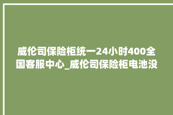 威伦司保险柜统一24小时400全国客服中心_威伦司保险柜电池没电无法开门怎么办 。保险柜