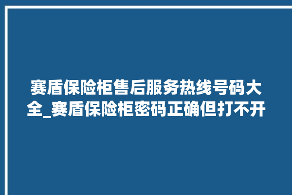 赛盾保险柜售后服务热线号码大全_赛盾保险柜密码正确但打不开 。保险柜