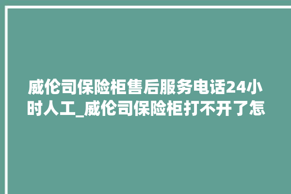 威伦司保险柜售后服务电话24小时人工_威伦司保险柜打不开了怎么办 。保险柜