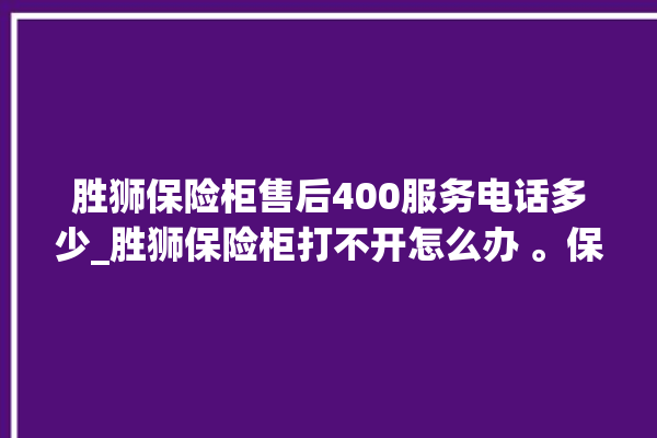 胜狮保险柜售后400服务电话多少_胜狮保险柜打不开怎么办 。保险柜