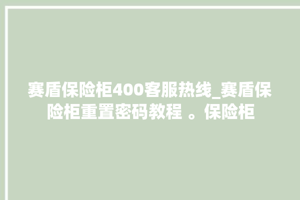 赛盾保险柜400客服热线_赛盾保险柜重置密码教程 。保险柜