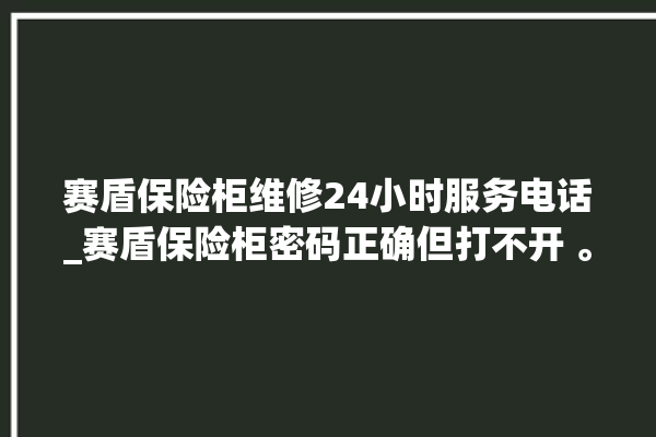 赛盾保险柜维修24小时服务电话_赛盾保险柜密码正确但打不开 。保险柜