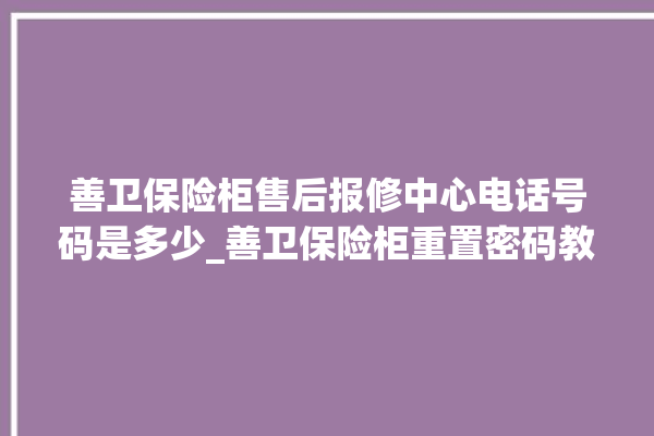 善卫保险柜售后报修中心电话号码是多少_善卫保险柜重置密码教程 。保险柜