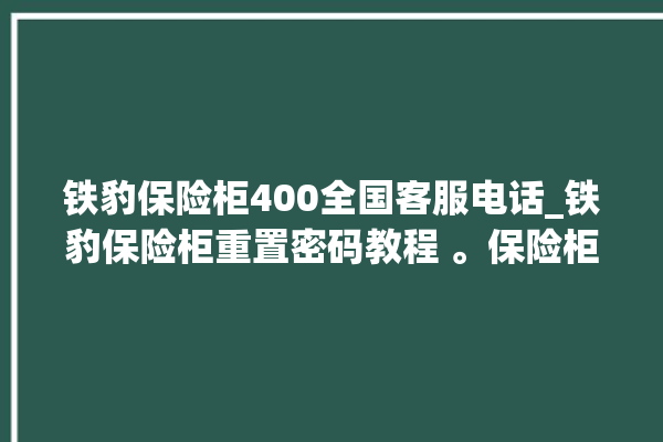 铁豹保险柜400全国客服电话_铁豹保险柜重置密码教程 。保险柜