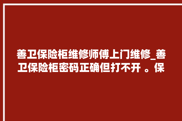 善卫保险柜维修师傅上门维修_善卫保险柜密码正确但打不开 。保险柜