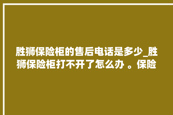 胜狮保险柜的售后电话是多少_胜狮保险柜打不开了怎么办 。保险柜