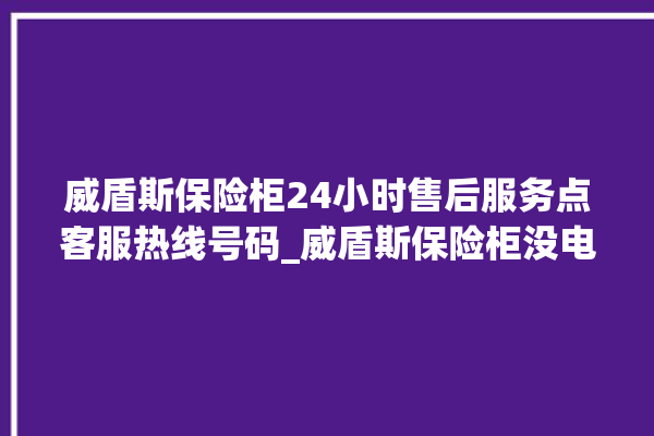 威盾斯保险柜24小时售后服务点客服热线号码_威盾斯保险柜没电打不开了怎么办 。保险柜