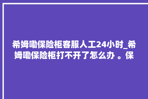 希姆嘞保险柜客服人工24小时_希姆嘞保险柜打不开了怎么办 。保险柜