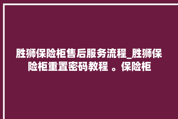 胜狮保险柜售后服务流程_胜狮保险柜重置密码教程 。保险柜