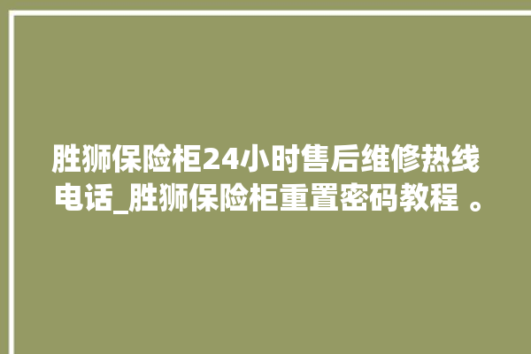 胜狮保险柜24小时售后维修热线电话_胜狮保险柜重置密码教程 。保险柜