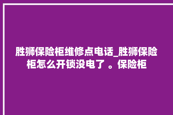 胜狮保险柜维修点电话_胜狮保险柜怎么开锁没电了 。保险柜